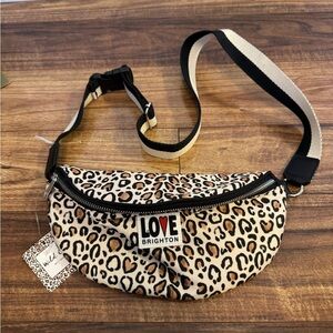 Love Brighton Leopard Print Belt Bag
